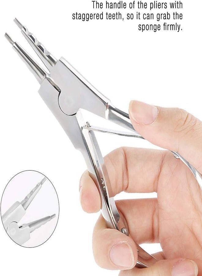 SHIELD PLUS Ring Opening Pliers, Cimenn Body Piercing Kits Ear Nose Lip Navel Tongue Septum Forcep Clamp Pliers Tool, Precision Circlip Pliers Retaining Clip Pliers Solid Spring Removal Tool - Image 3